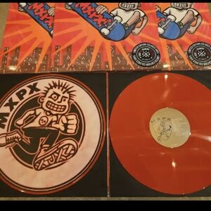 MXPX Let it Happen 2lp red vinyl w illustrated A side